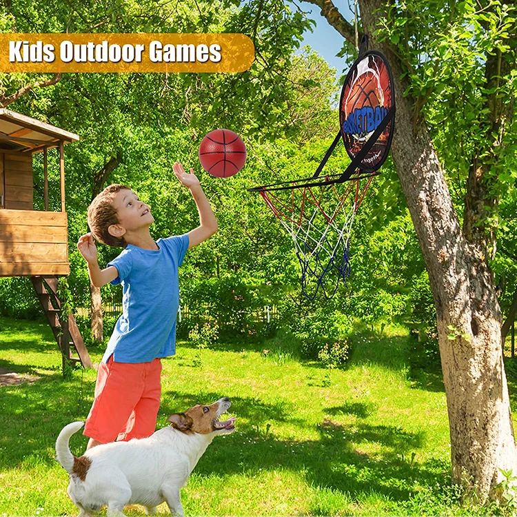 Custom Foldable Indoor Kids Sport Toys Set Portable Mini Basketball Board Hanging Basketball Hoop