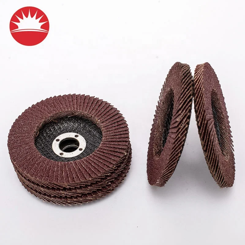 4.5inch of 115mm curved edge flap discs with metal backing flap disc high quality