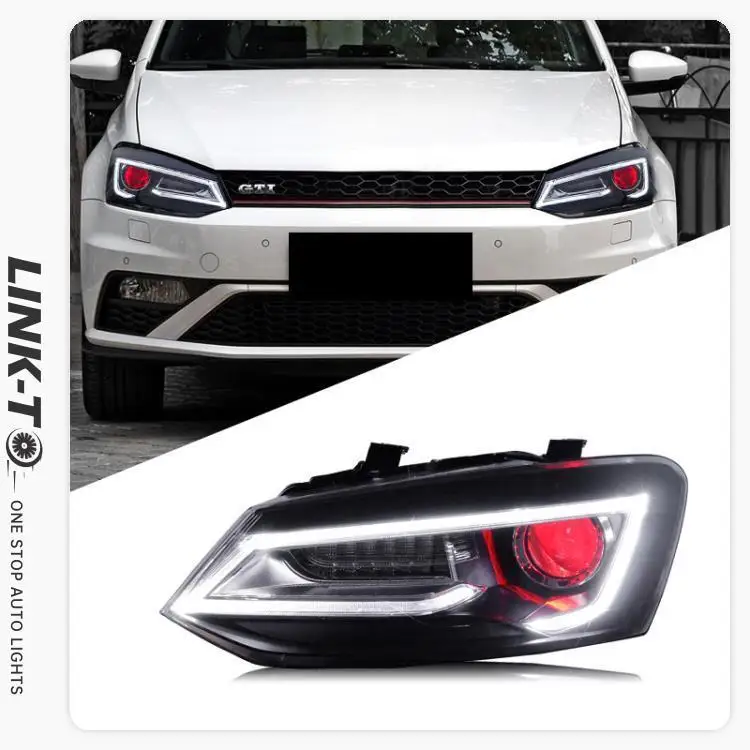 LINK-TO For Volkswagen New Polo 2011 2012 2013 2014 2015 2016 2017 2018 Assembly LED Headlight Modified Head Light Upgrade Light