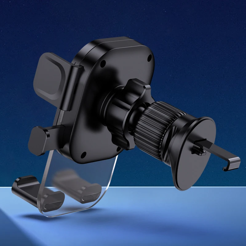 KAKU KAKUSIGA New Press-type Car Air Outlet Phone Holder Anti-slip Shock-proof Stable Car Mount for Cellphone
