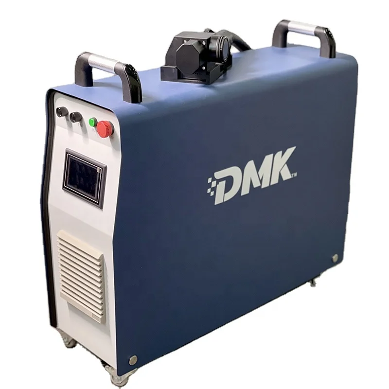 DMK Pulsed Portable Fiver Laser Cleaning Machine 50W 100W 200W Rust Removal Brick Oil Coating Paint Cleaner Laser Cleaning