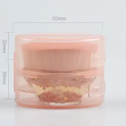 Ready to ship custom your own logo soft synthetic hair Iron shape flat kabuki foundation makeup brush