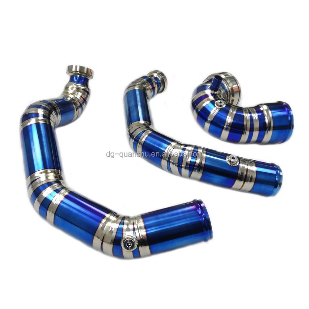 Charge Pipe with J Pipe For BMW F8X M2C M3 M4 S55 Titanium Charge Pipe