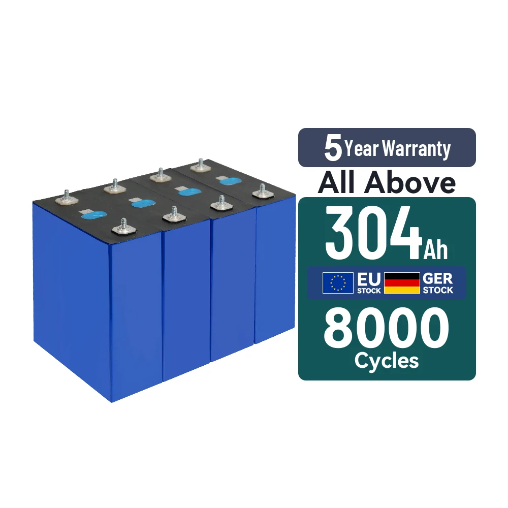 EU Stock 280Ah Lifepo4 Battery EVE280K 8000 Deep Cycle 3.2V A Grade 280 Ah Lifepo4 Cell For Off-Grid Solar Energy System