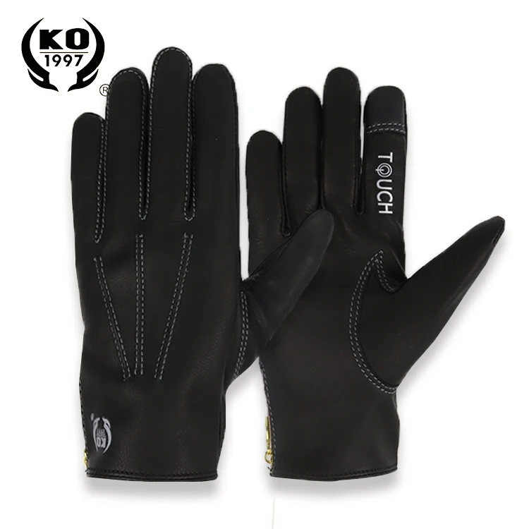 
KKOYING gloves Anti slip baby cow leather washable stylish custom warm men gloves 