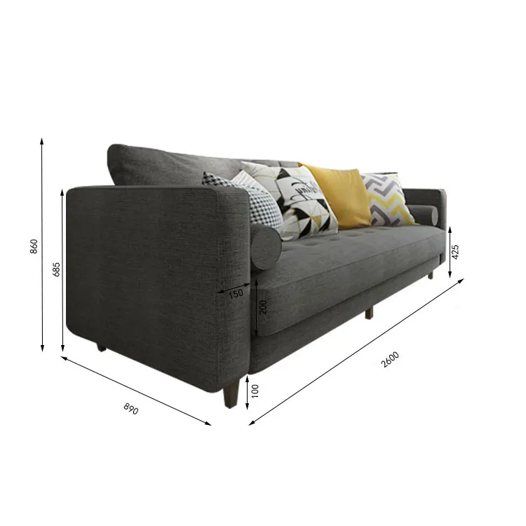 Nature style  high quality modern sectional 1R2R3R sofa living room furniture