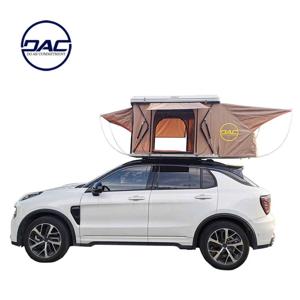 Outdoor Hard Shell Rooftop Tent for Offroad Camping 2-3 Person Car Roof Top Tent Vehicle SUV Roof with Ladder