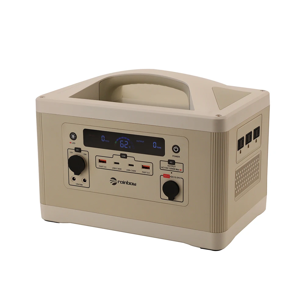 Super Energy Portable Power Station 1200W 1280Wh With PD USB Type C DC AC Outlet