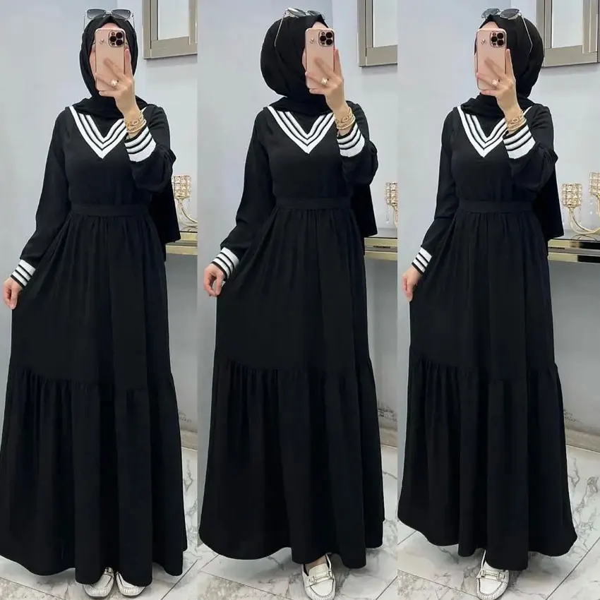 wholesale traditional muslim clothing robe femme turkish dresses for women muslim dress abaya dubai 2023 jilbab kaftans