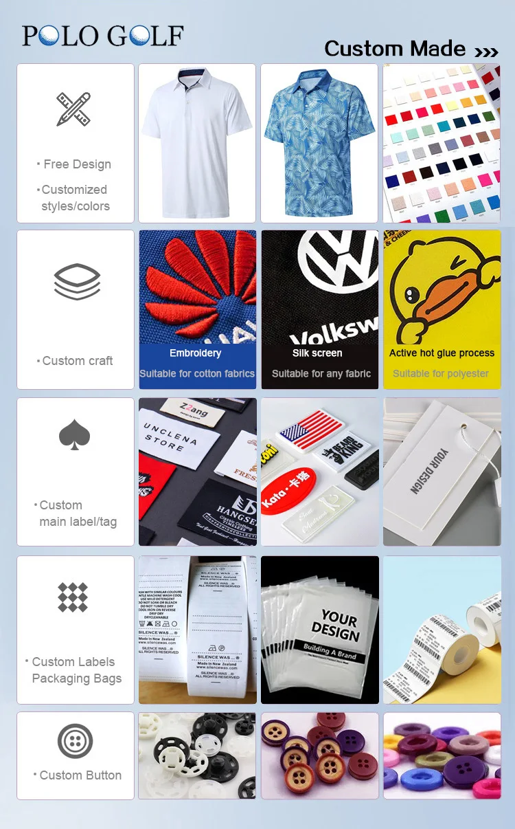 Golf Polo Wholesale Plain Golf Wear Custom Your Own Logo Polo Shirt Oem Pattern Breathable Golf Jersey For Men