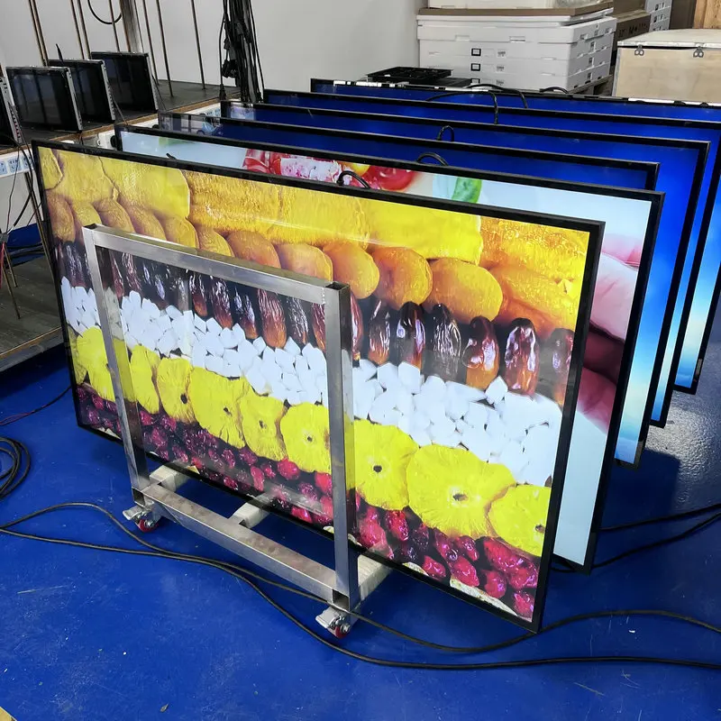 Restaurant super electronic sign 32-65inch optional Android OS With free publishing system