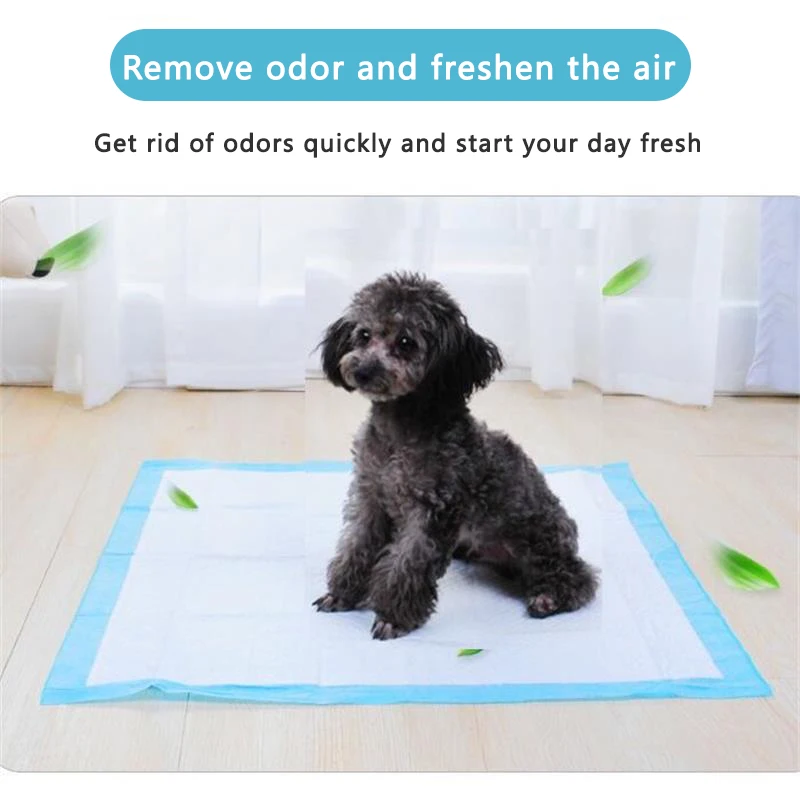 
2020 Dog Training Pad Compostable Best Sale Pet Training Pads with Adhesive Stickers 