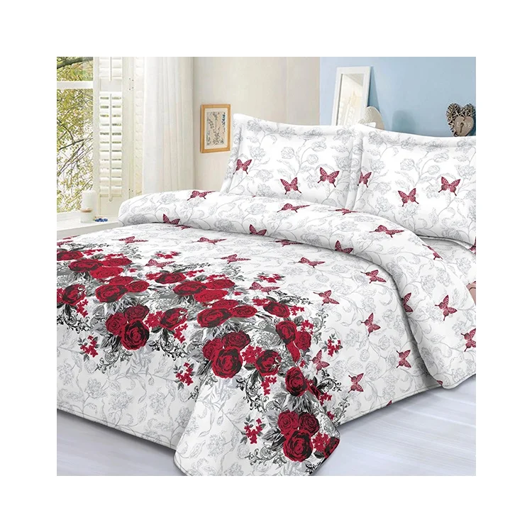 Factory wholesale polyester microfiber bed sheet disperse japanese floral print fabric