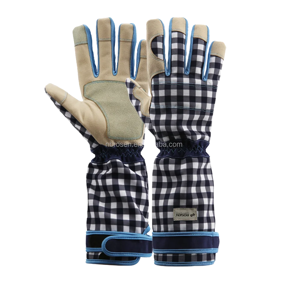Work Gauntlets Gardening Gloves Long Sleeves Puncture Resistant Rose Outdoor Pruning Planting Thorn Proof Leather Women Level 1