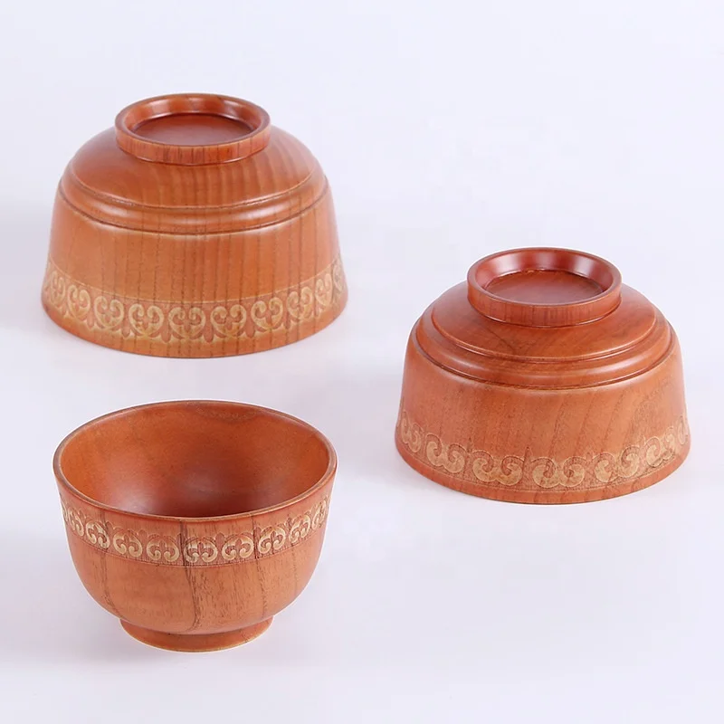 Japanese carved wood bowls tableware bowls wooden large wood utensils and salad bowls