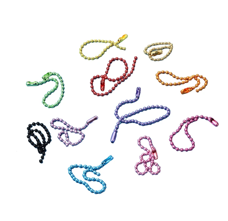 Customized Wholesale Hot Sale Diy Necklace Connector Circular Bead Chain Metal Bead Chain Curtain Ball Chain