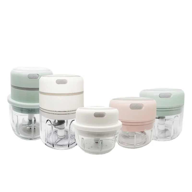 USB Electric Mini Shredder 300ml ABS Garlic Grinder and Meat Mixing Chopping Low Noise for Outdoor Use