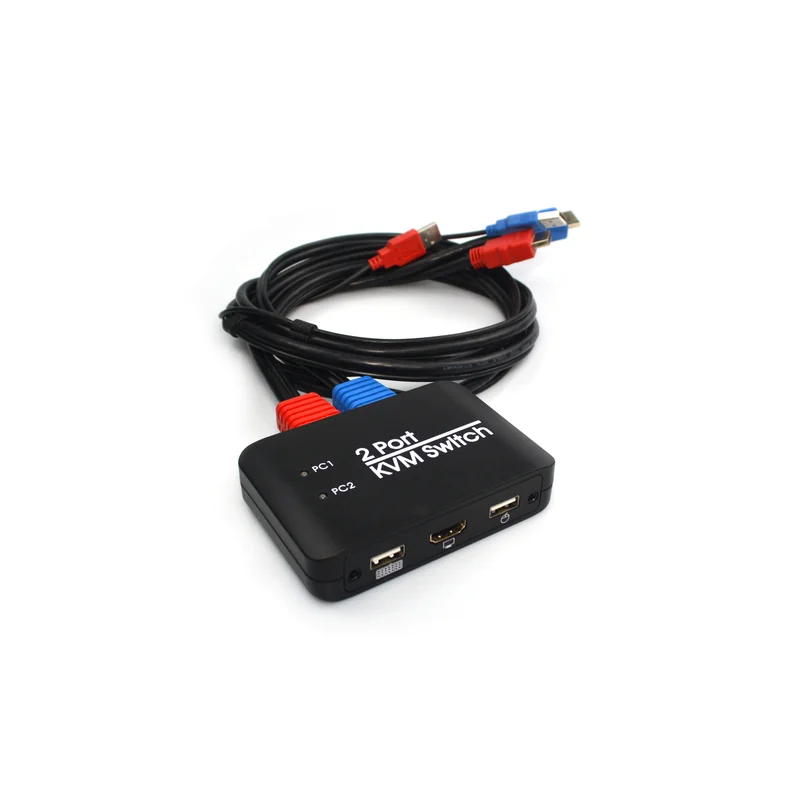HDMI 2.0 4K@60Hz 4K HD KVM switch 2 ports usb KVM switch KVM Switch 2 input 1 output for PC IR support keyboard mouse