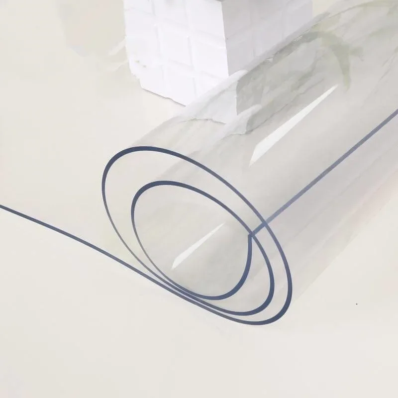 Clear Flexible PVC Film Super Clear Shrink Film For Zippers Bag Tent Tablecloth High Transparent Fabric