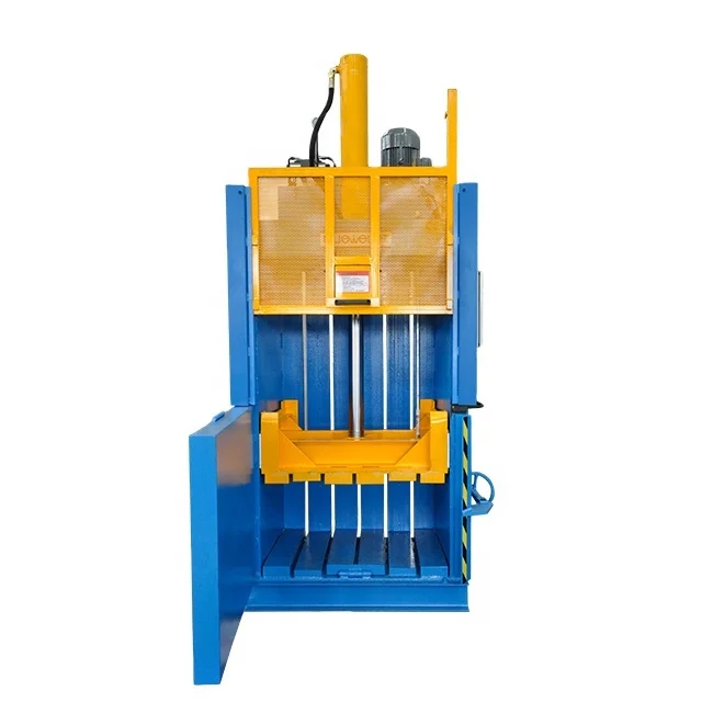 Wide Feeding Mouth Baler Vertical Hydraulic Press Waste Carton Baling Press Cardboard Packing Machinery for sale