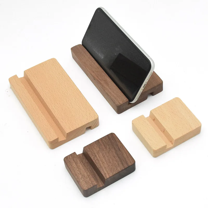 Natural Bamboo Desktop Wooden Mobile Phone Camera Cooling Pad Mobile Phone Holder