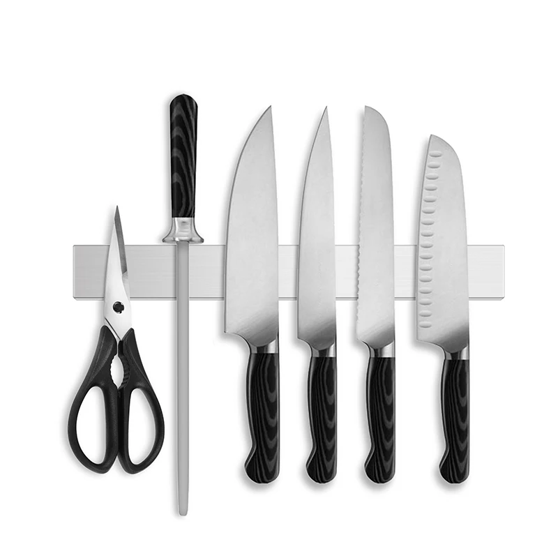 16 inch polished stainless steel magnetic knife holder bar magnetic tool holder for wall