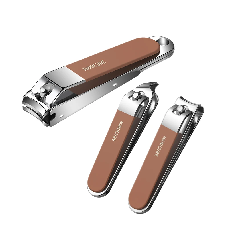 Hot Sale Nail Care Tools Stainless Steel 5-Piece Nail Clipper Set Anti splash Practical Nail Scissors Set Manicure&Pedicure Set