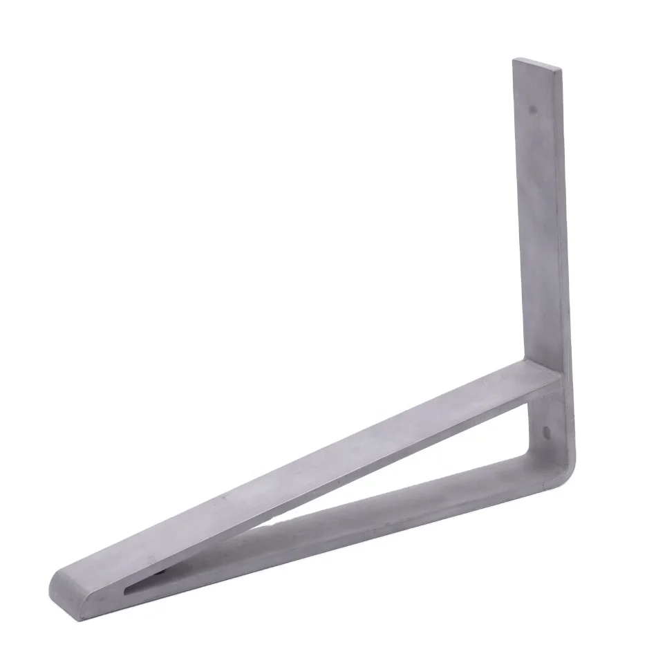 Custom Made Sheet Metal Stainless Steel I Shape Fold Bracket Flat Straight Brace Brackets Triangle Folding Bracket