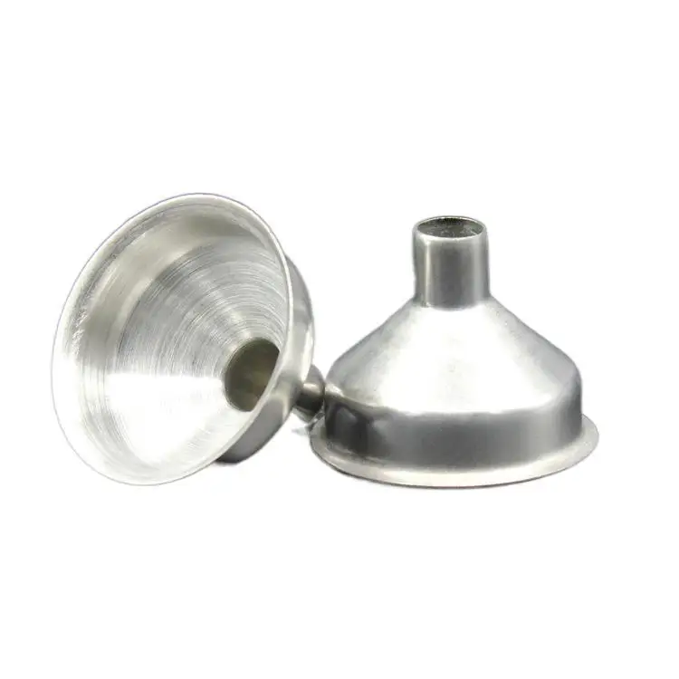 Factory mini portable silver high quality stainless steel tool dispenser liquid wine funnel