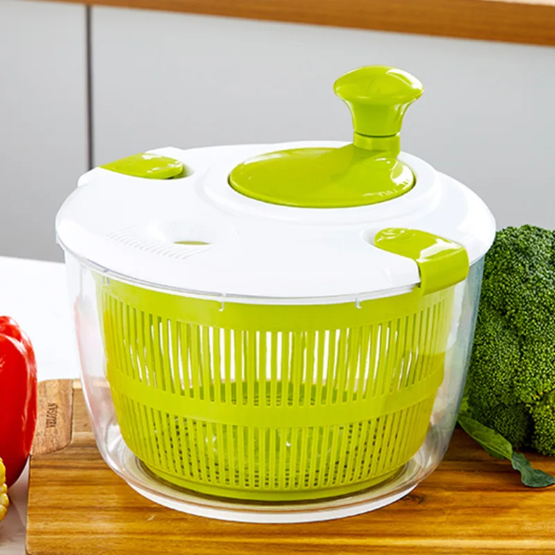 Salad Spinner Salad Vegetables Dehydrater Fruit and Vegetable Washing Spinning Drain Basket Vegetable Dryer