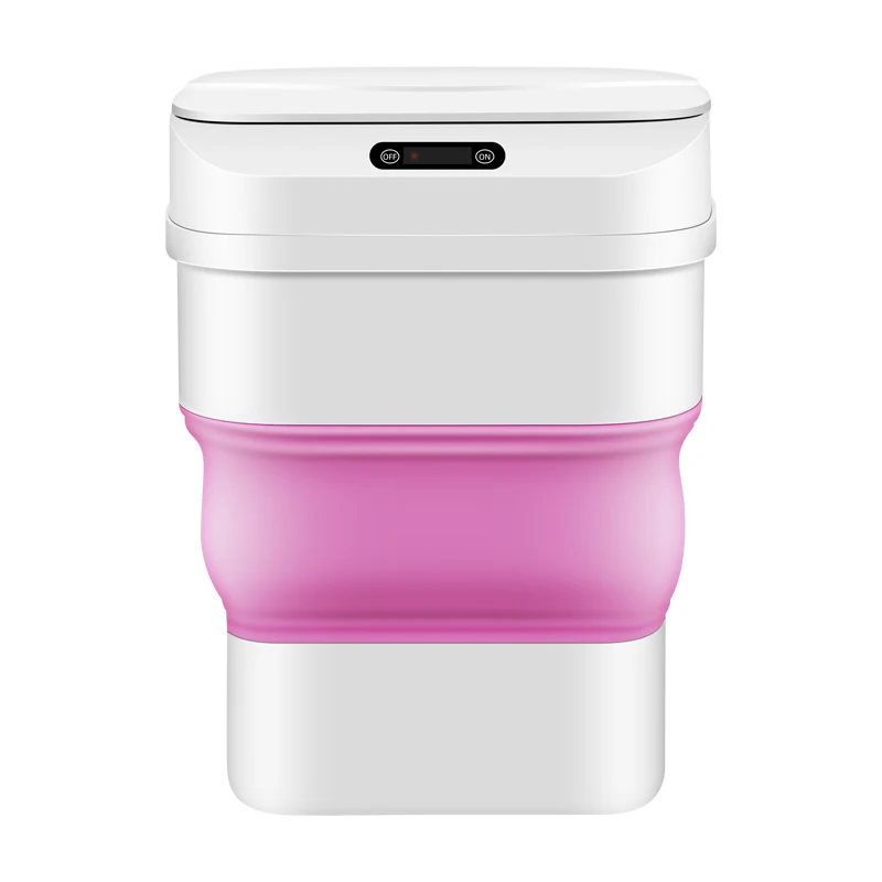 
Folding Touchless Trash Can Garbage Bin For Car Plastic Mini trash Can 