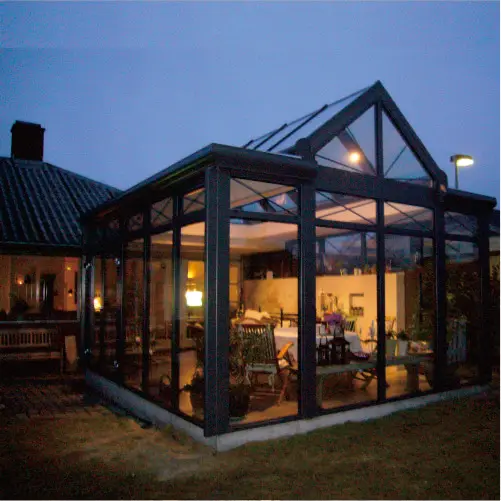 CAYOE Four Season Veranda Sunroom Tempered Glass Construction Veranda 4 Seasons Custom Made Modern Aluminum Alloy Material Villa