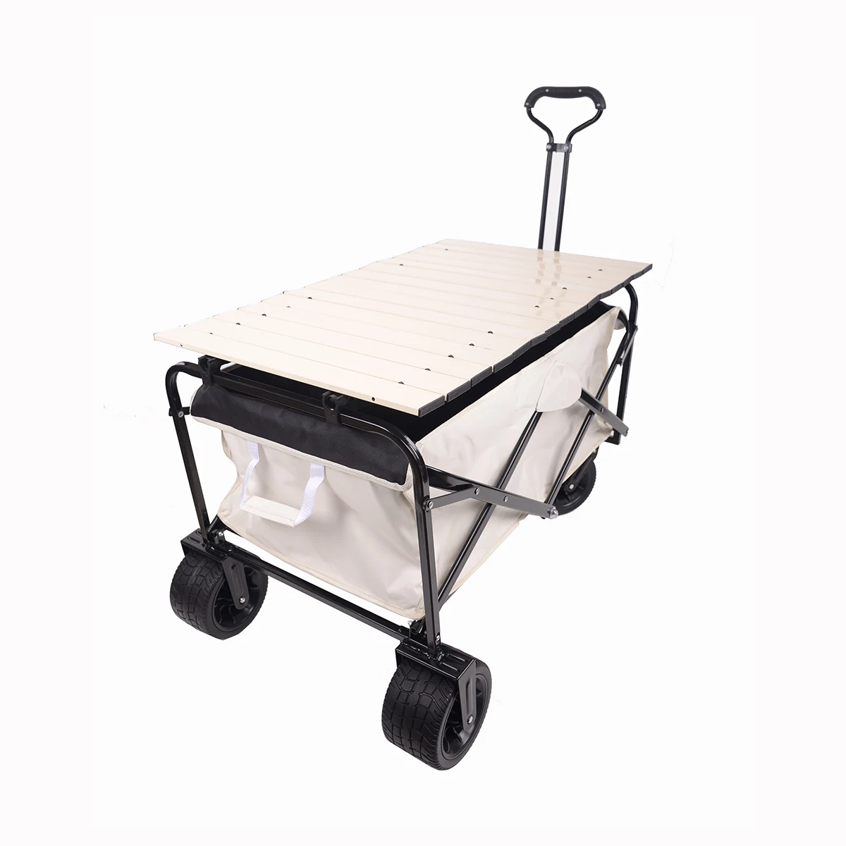 Baby Wagon Stroller Beach Trolley Cart Camping Folding Wagon Picnic Shopping Wagon Stroller Garden Carts with table