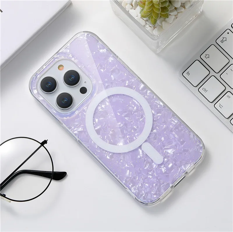 2025 New design Lady bling bling magnetic phone case for iphone 11 12 13 14 15 16 pro max plus clear phone cover