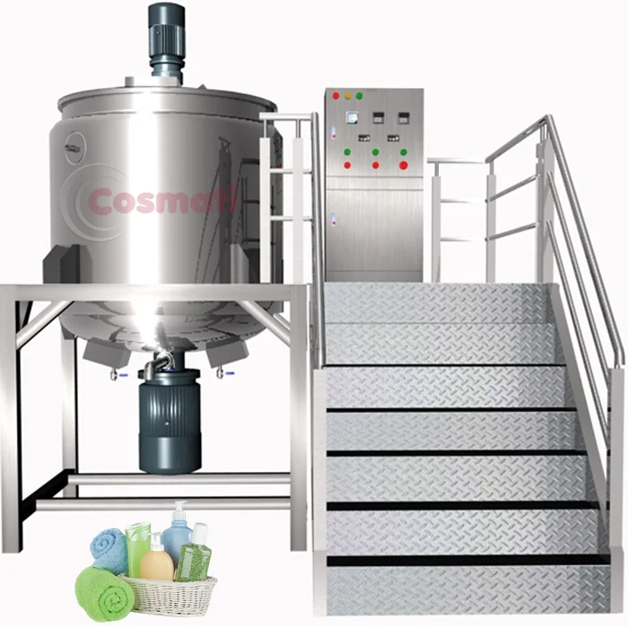 Cosmetic Processing Machine Stainless Steel Homogenizer Mixing Tank Liquid Soap Detergent Mixing Blender