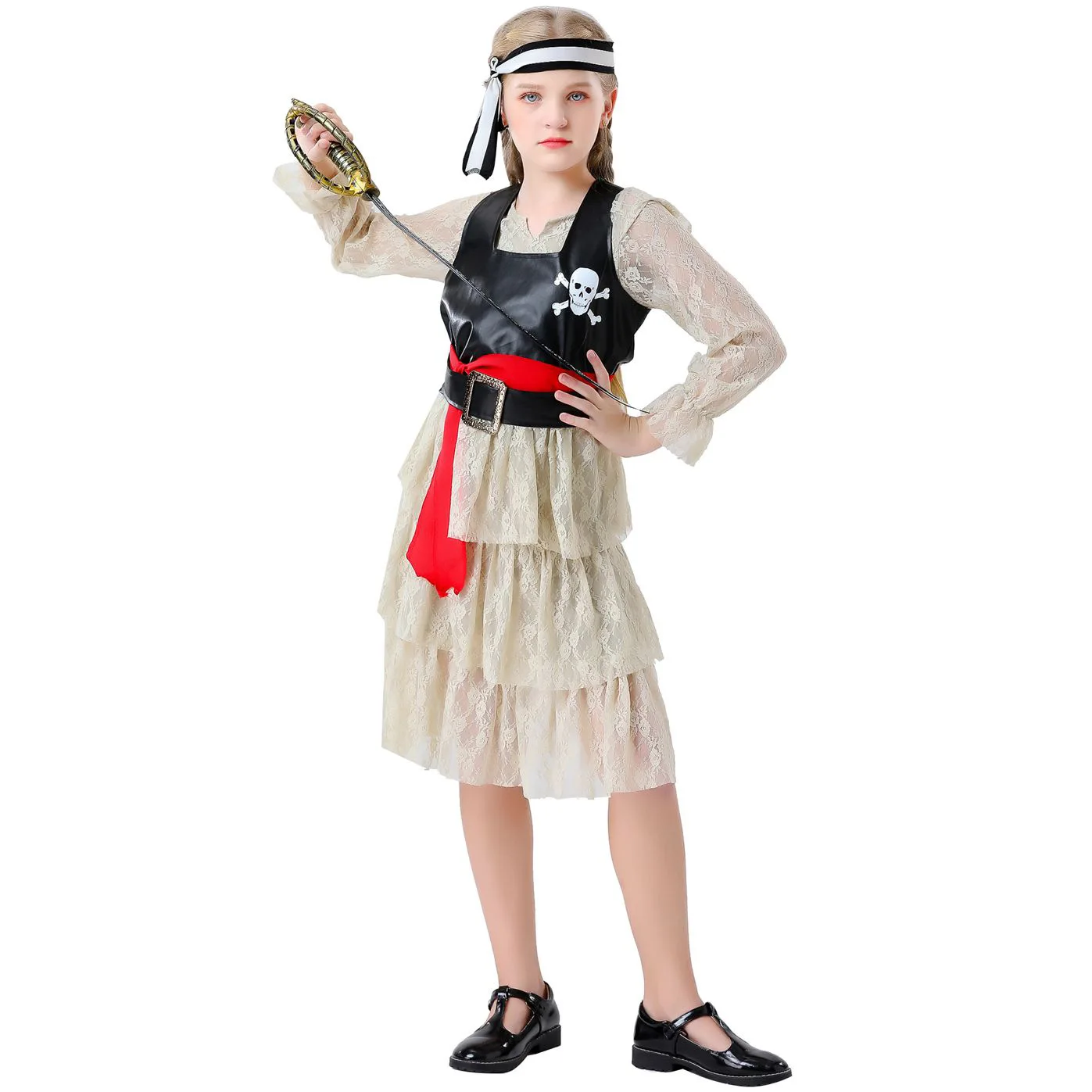 Girl pirate cosplay costumes Halloween costumes for kindergarten kids playing girls party dresses