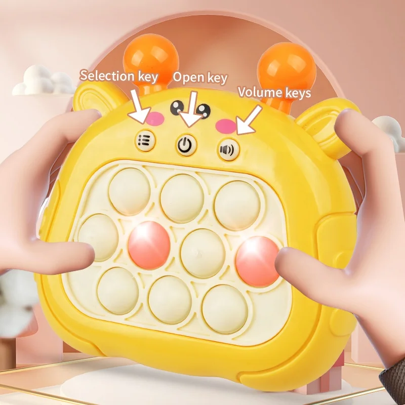 Multiple Modes Popping Game Fidget Toys for Kids Handheld Electronic Quick Push Toy Funny Pop It Game