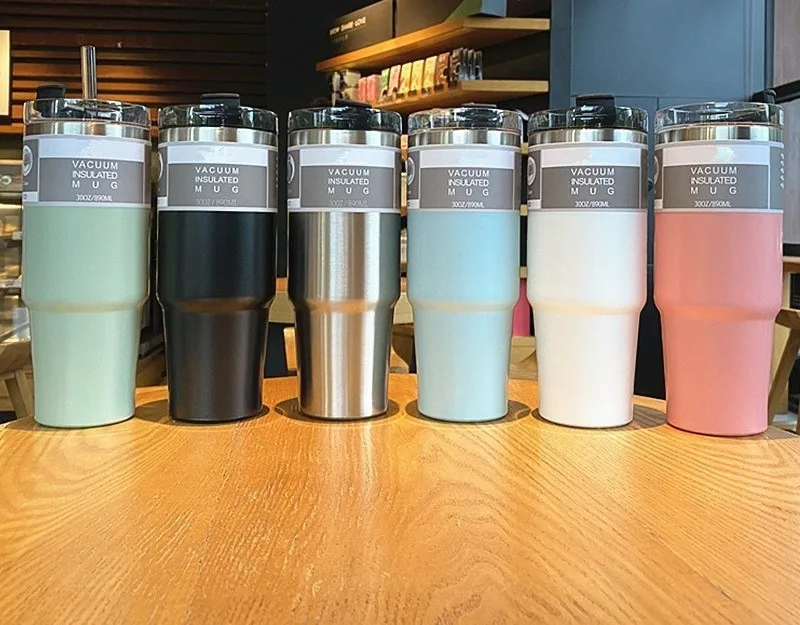 Wholesale Stainless Steel Vacuum Bottle Tumbler Insulated Modern Sport Travel Cup Tyeso Tumblers With Straw