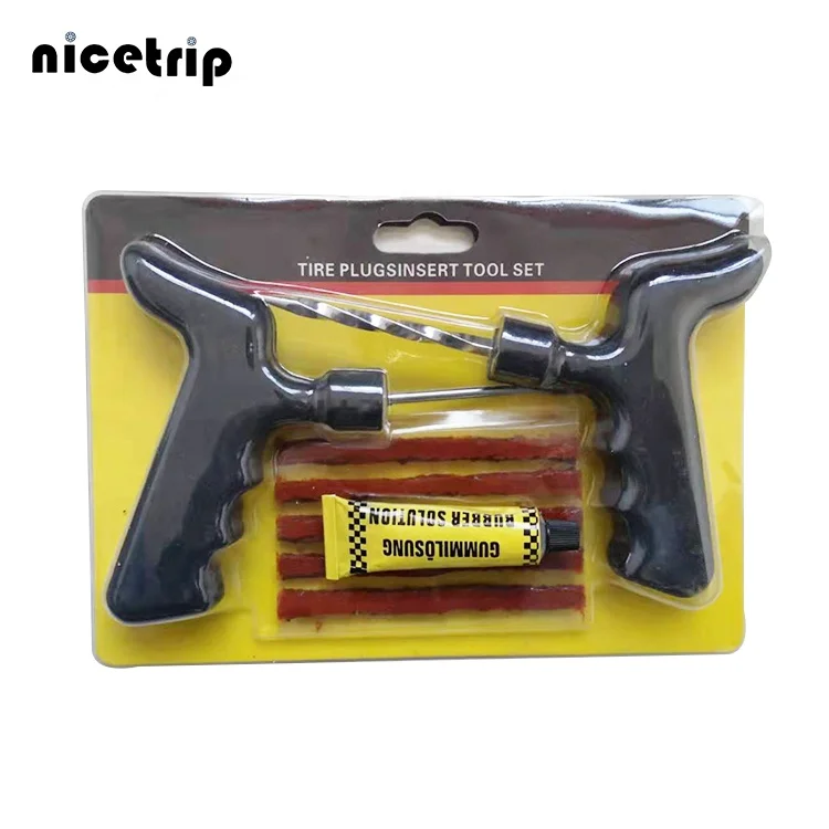 tubeless emergency tire repair tools universal puncture bike flat bicycle tire repair tools kits quick insert repair