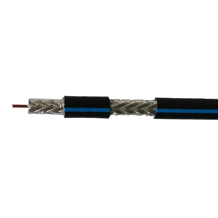 CATV COAX 3.0 GHz 18 AWG BC 60% AL BRAID ETL CM EN50575:2014 Eca PVC JKT- BLACK- 1000 FT/305M BOX RG6/U coaxial cable