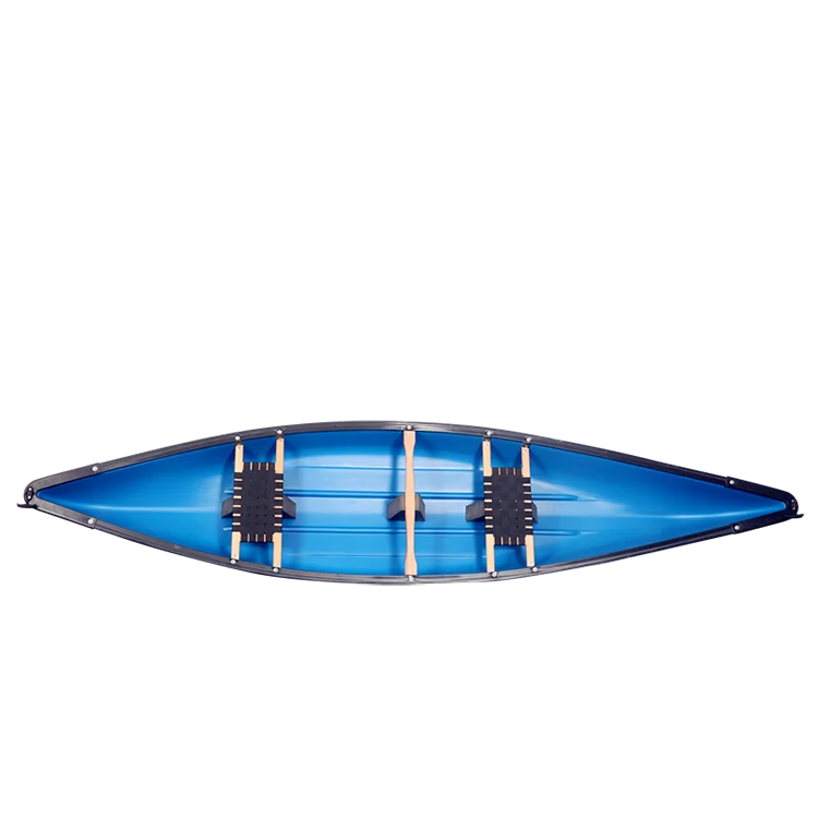 Thermoforming Canoe for 2 persons  sit on top sea plastic tandem fishing boat kayak