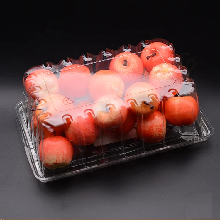 Disposable plastic transparent fruit and vegetables packing box machine