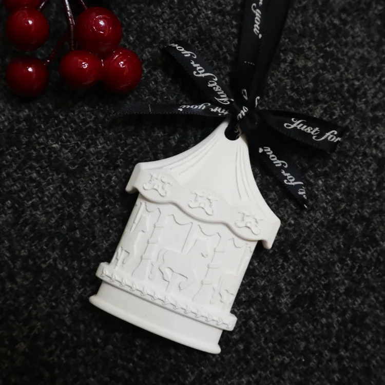 Wholesale Custom Home Fragrance Scented Gypsum Aromatherapy Stone Car Air Freshener Plaster Pendant
