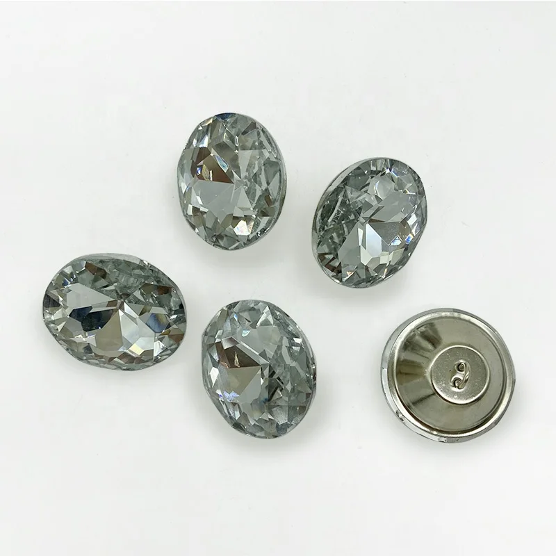 2022 Garment Fashion Gifts Crystal Upholstery Buttons Factory Supplies Crystal Button for Furniture Sales Crystal Sofa Button