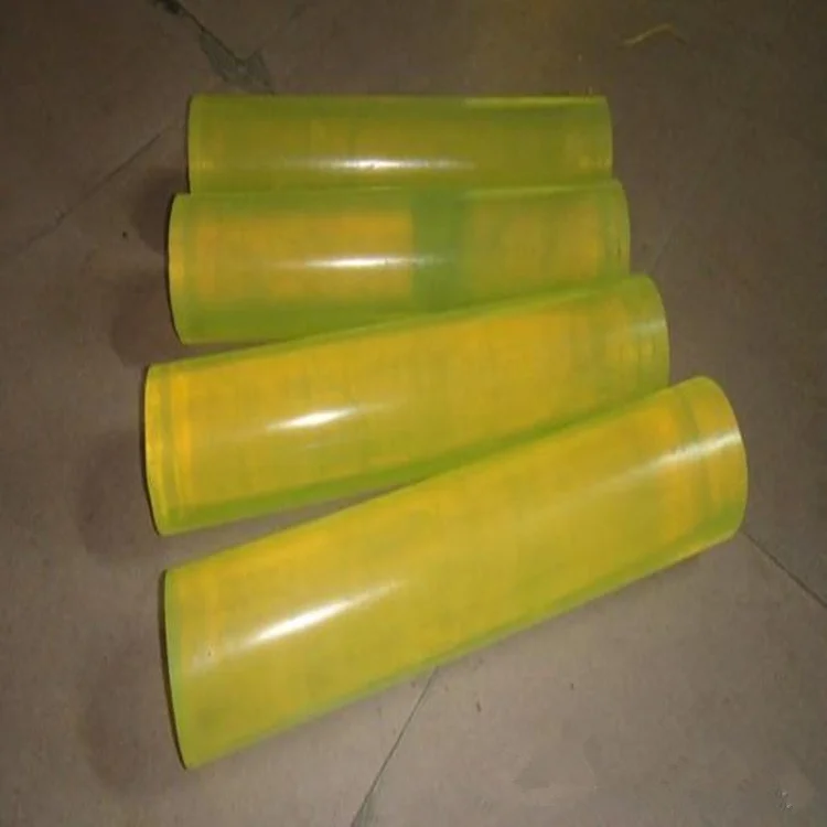 Custom wear resistant polyurethane solid glue stick rods,Yellow/black 90A shore polyurethane PU bar/rod