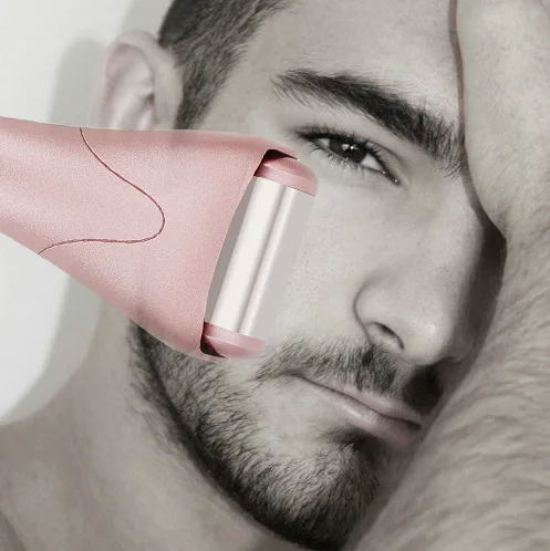 Private Label Skin Cooling Derma Ice Roller Stainless Steel Material Head for Face Anti-Puffiness Facial Roller Logo Customized