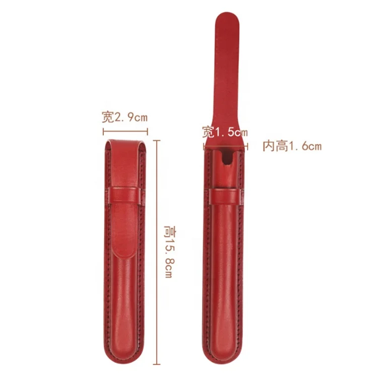 2024 New arrival zipper pen bag pencil case pouch fashion leather large pencil case with stationery   pen case organizers