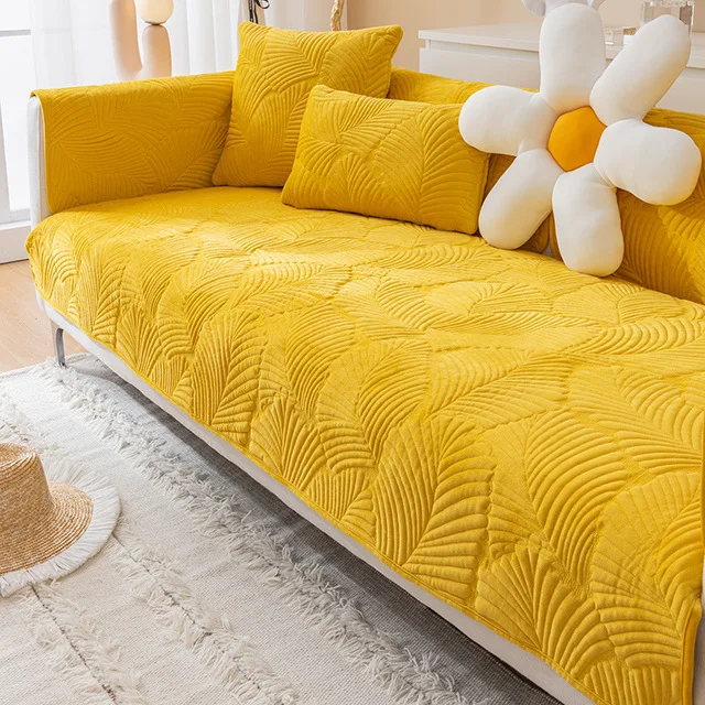 Hot sale sofa seat cover l shaped sofa cover set 6 seater 4 replacement slipcover elastic stretch velvet sofa cover 3 seats
