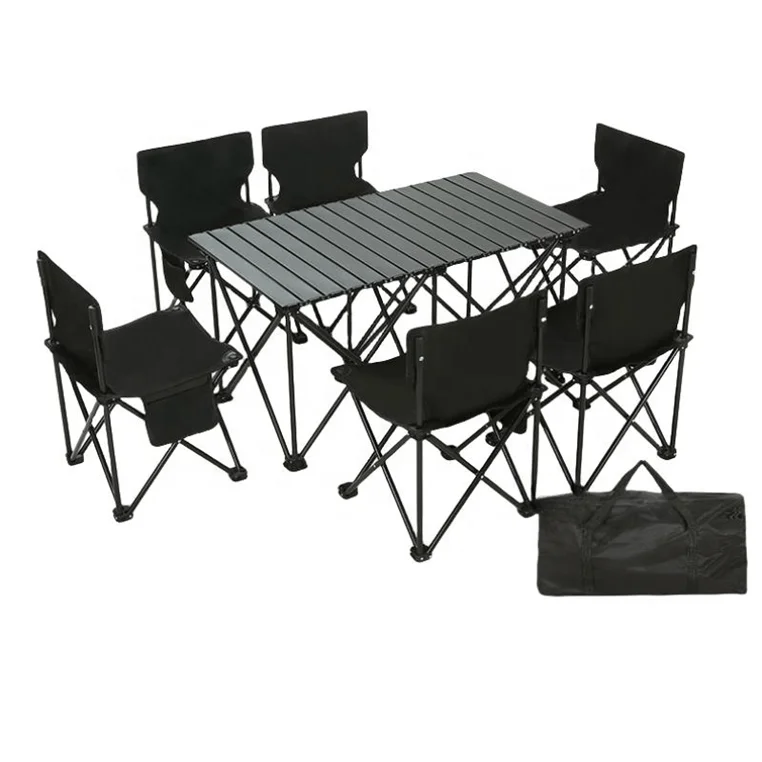 Polar Everest New Outdoor furniture sturdy camping accessories durable folding Chair Picnic Table Chair Set with portable bag