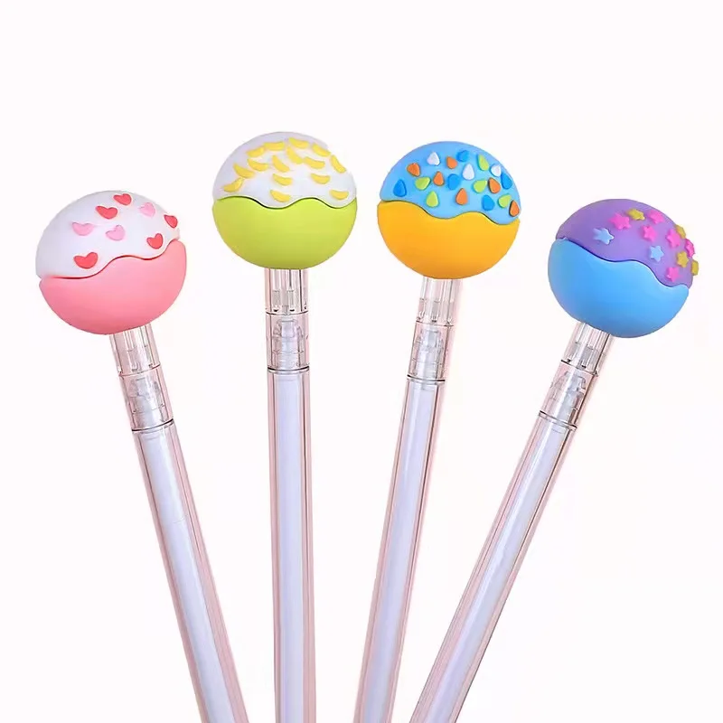 Sweet candy shaped neutral pen cute creative office stationery 0.5mm black replaceable pen
